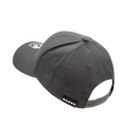 Un cappellino da baseball unisex grigio scuro di NAKED Optics, realizzato in cotone di alta qualità, con la scritta “NAKED” sul cinturino regolabile sul retro.