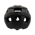 The RIDGE by NAKED Optics is a black MTB helmet shown from the rear, featuring ventilation holes and a matte finish—ideal for both everyday cycling and intense trails.