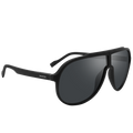 The PILOT by NAKED Optics is a black aviator-style Sonnenbrille featuring dark UV400 lenses and thick, oversized-design frames, displayed on a white background.
