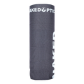Gray cylindrical NAKED Optics-branded Schlauchschal (Bandana), displayed on a white background, likely serving as a protective accessory.