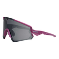 Sleek pink and black FALCON Sportsonnenbrille by NAKED Optics featuring mirrored lenses, UV400 Schutz, and the word NAKED on the side.