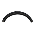Cross-section of a black bicycle tire showing its inner layers against a plain white background, perfect for those seeking the right Ersatzteil or enhancing their ride with accessories like the NAKED Optics Schweißband HAWK.