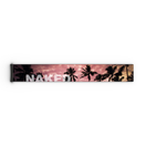 Ein farbenfrohes 45-mm-Armband mit Palmen und einem rosa Himmel, auf dessen linker Seite der Schriftzug „NAKED Optics“ in kräftiger weißer Schrift prangt – ganz im dynamischen Stil der Zusatzarmbänder FORCE EVO, TROOP EVO, STORM, NOVA, SOLAR oder ZEND.