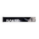 Eine Vape-Bar mit auffälligem NAKED Optics-Logo, das ein Raumschiff, Sterne und den Mond vor schwarzem Hintergrund zeigt – ebenso dynamisch gestaltet wie das Extra-Armband (45 mm) für FORCE EVO, TROOP EVO, STORM, NOVA, SOLAR und ZEND von NAKED Optics.