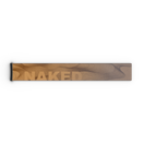 Eine rechteckige, braune Verpackung mit wellenförmigem Holzmaserungsmuster und dem NAKED Optics-Logo in fetter Schrift, bestimmt für das Extra-Band (45 mm) für FORCE EVO, TROOP EVO, STORM, NOVA, SOLAR oder ZEND – oder für Ihr Lieblings-Skibrillenband.