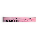 Ein rosafarbener Himmel mit fliegenden Vögeln und dem auffälligen schwarzen Schriftzug „NAKED“ auf einem rechteckigen Objekt – eine Anspielung auf das markante Design, das häufig auf einem NAKED Optics Extra Strap (45 mm) für FORCE EVO, TROOP EVO, STORM, NOVA, SOLAR oder ZEND zu finden ist.