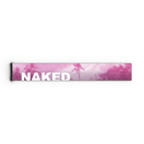 Ein rosafarbenes, rechteckiges Vape-Gerät mit dem auffälligen weißen NAKED Optics-Logo und Palmenmotiven. Sein elegantes Design ist vom Extra Strap (FORCE EVO, TROOP EVO, STORM, NOVA, SOLAR, ZEND 45 mm) und dem dynamischen Stil des FORCE EVO inspiriert.