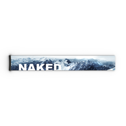 Ein 45 mm breites Zusatzband mit dem NAKED Optics-Logo, dessen Motiv eine verschneite Bergkette auf weißem Hintergrund zeigt – ganz im Stil der skifreundlichen Ersatzstraps-Modelle. Passend für die Modelle FORCE EVO, TROOP EVO, STORM, NOVA, SOLAR und ZEND.