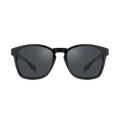 The LUX by NAKED Optics is a black, rectangular sunglasses model with dark lenses and a durable TR90 frame, shown from the front on a plain white background.