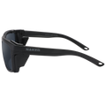 Introducing The SUMMIT by NAKED Optics: these black sunglasses feature thick frames, side shields, and the NAKED logo on the temple arm. Designed as a Gletscherbrille for hochalpine Touren, they deliver dependable UV400 protection for your eyes even in the harshest sunlight.