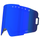 Blau getönte NAKED Optics Ersatzgläser mit OPTICS Schriftzug oben und CAT.2 in der Ecke bieten UV-400-Schutz für maximale Sicherheit - perfekt für deine Downhillbrille-Abenteuer.