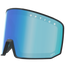 NAKED Optics Snowboardbrille mit blauer CAT.2 Scheibe und schwarzem Rahmen überzeugt durch Magnetwechselglas für schnellen Tausch und zuverlässige Anti-Fog-Beschichtung.