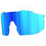 Blau verspiegelte Ersatzgläser für die NAKED Optics Sportbrille mit polarisierten Gläsern und "OPTICS"-Schriftzug am oberen Rand für erhöhten UV-Schutz bei Outdoor-Aktivitäten.
