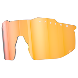 Einfaches, orange getöntes Ersatzglas für NAKED Optics Sportbrille oder Radsport-Sonnenbrille, mit der Bezeichnung CAT-1, bietet zuverlässigen UV-Schutz.
