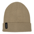 Il berretto POLAR di NAKED Optics è un berretto in maglia beige caratterizzato da un bordo risvoltato e da un'etichetta nera con il logo NAKED sul lato sinistro. Questo accessorio unisex della collezione Beanies di NAKED Optics è perfetto per stare al caldo con stile.