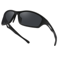 Lunettes de soleil de sport Black NAKED Optics The RAVE avec verres gris foncé.
