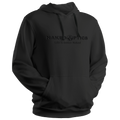The NAKED Optics Hoodie Signature Stitch ist ein schwarzer UNISEX Kapuzenpullover mit gesticktem NAKED OPTICS Life is better Naked Logo auf der Brust.