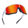 Die VOLT Sportsonnenbrille von NAKED Optics besticht durch rot-orange verspiegelte Gläser, einen weißen Rahmen und schwarze, gesprenkelte Akzente an den Bügeln und am Rahmen – dank zuverlässigem UV400-Schutz der ideale Begleiter für jedes Outdoor-Abenteuer.