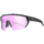 The BLADE by NAKED Optics are sporty black sunglasses featuring pink mirrored lenses and white speckles on the frame. These stylish Sportbrille deliver reliable UV400 Schutz for your eyes, making them the perfect Fahrradbrille for cycling or any outdoor adventure.