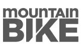 In fetter, grauer Schrift steht „mountain BIKE“, wobei „mountain“ in Kleinbuchstaben über „BIKE“ in Großbuchstaben steht.
