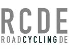 RCDE-Logo mit großen grauen Buchstaben und dem Schriftzug „ROAD CYCLING DE“ darunter in kleinerer Schrift.