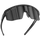 Il modello SHYFT di NAKED Optics è un paio di occhiali da sole sportivi neri con stanghette angolate e lenti a specchio, che sfoggiano il logo del marchio sulla montatura. Grazie all'ottimizzazione della vestibilità (Passform-Optimierung), ispirata agli occhiali sportivi su misura, il modello SHYFT offre il massimo comfort e una vestibilità sicura per qualsiasi attività.