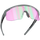 The SHYFT by NAKED Optics are sport sunglasses featuring a textured gray frame and mirrored pink-green lenses, with the NAKED Optics logo on the temples. Inspired by Passform-Optimierung, these individuell angepasste Sportbrillen offer every athlete a comfortable and precise fit.