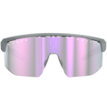 The SHYFT by NAKED Optics are pink-tinted sports sunglasses featuring a wide, frameless lens with the NAKED OPTICS logo, designed for optimal performance through Passform-Optimierung and available as individuell angepasste Sportbrillen.