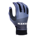 Introducing The RAID Bike Handschuh by NAKED Optics—a blue, fingerless sports glove with black accents and “NAKED” written in white on the back, perfect as MTB Handschuhe or Radhandschuhe for your next ride.