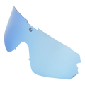 Lente per visiera Ersatzglas HAWK di colore azzurro chiaro, con un piccolo logo NAKED Optics e la marcatura CAT 3 in basso a destra, progettata per occhiali sportivi con protezione UV400. Compatibile con le lenti intercambiabili per una maggiore versatilità in condizioni mutevoli.