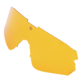 The Ersatzglas HAWK by NAKED Optics is a yellow-tinted replacement lens (Wechselgläser) for sports or cycling sunglasses (Sportbrille), featuring a curved, wraparound design and providing reliable UV400 Schutz.