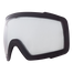 Die NAKED Optics Snowboard- und Skibrille hat einen schwarzen Rahmen, eine klare, leicht gewölbte Scheibe und eine Super-Anti-Fog-Beschichtung für optimale Sicht auf der Piste.