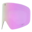 Rosa getöntes, gebogenes Visierglas mit reflektierender Oberfläche und CAT.3-Kennzeichnung, entwickelt als Skibrille Ersatzgläser von NAKED Optics. Kompatibel mit Magnetwechselsystem für schnelles und einfaches Auswechseln.