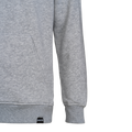 A grey NAKED Optics Hoodie Back-Print Unisex sweatshirt featuring a front pocket and a small black tag near the bottom hem, styled in classic NAKED Optics fashion, displayed on a white background.