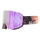 Die NAKED Optics Skibrille bietet eine violette Tönung, Berg-Reflexionsgläser, ein Palmenband-Design und eine fortschrittliche Anti-Fog-Beschichtung für kristallklare Sicht auf der Piste.